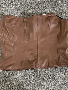 Leather tube top